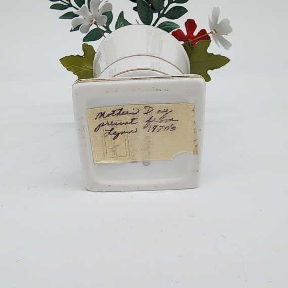 Ted Arnold Porcelain Mini Vase With Metal Enamel … - image 7