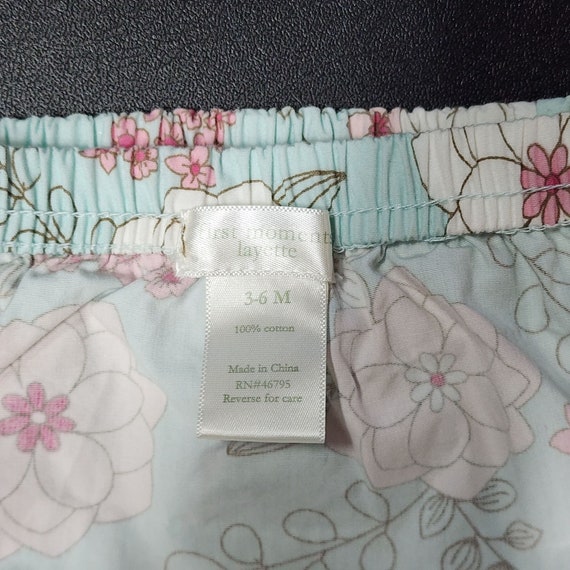 First Moments Layette Diaper Cover Blue With Pink… - image 5