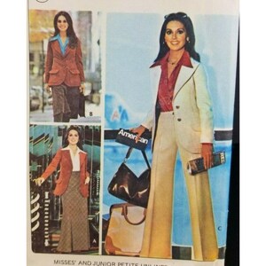 McCall's 1975 Misses & Junior Petite Jacket Skirt Pants Pattern #4651 VTG Marlo's