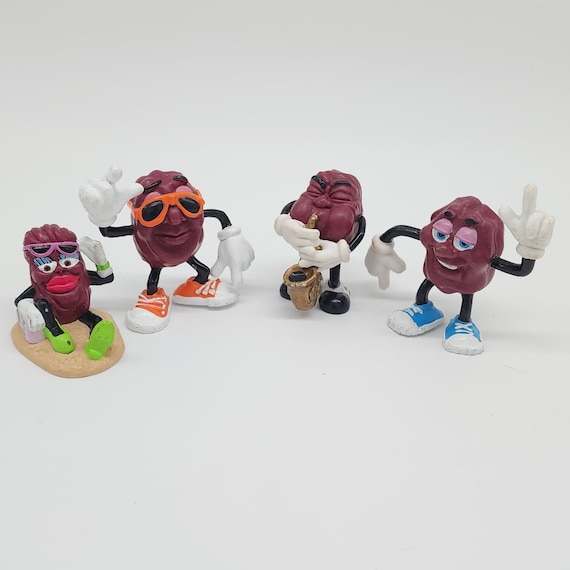 ヴィンテージ 1987 カリフォルニア レーズン フィギュア 4 個