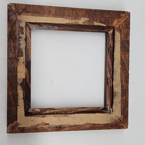 Vintage Rustic Oak Wood Square Picture Frame 6x6 for Home Décor - Etsy