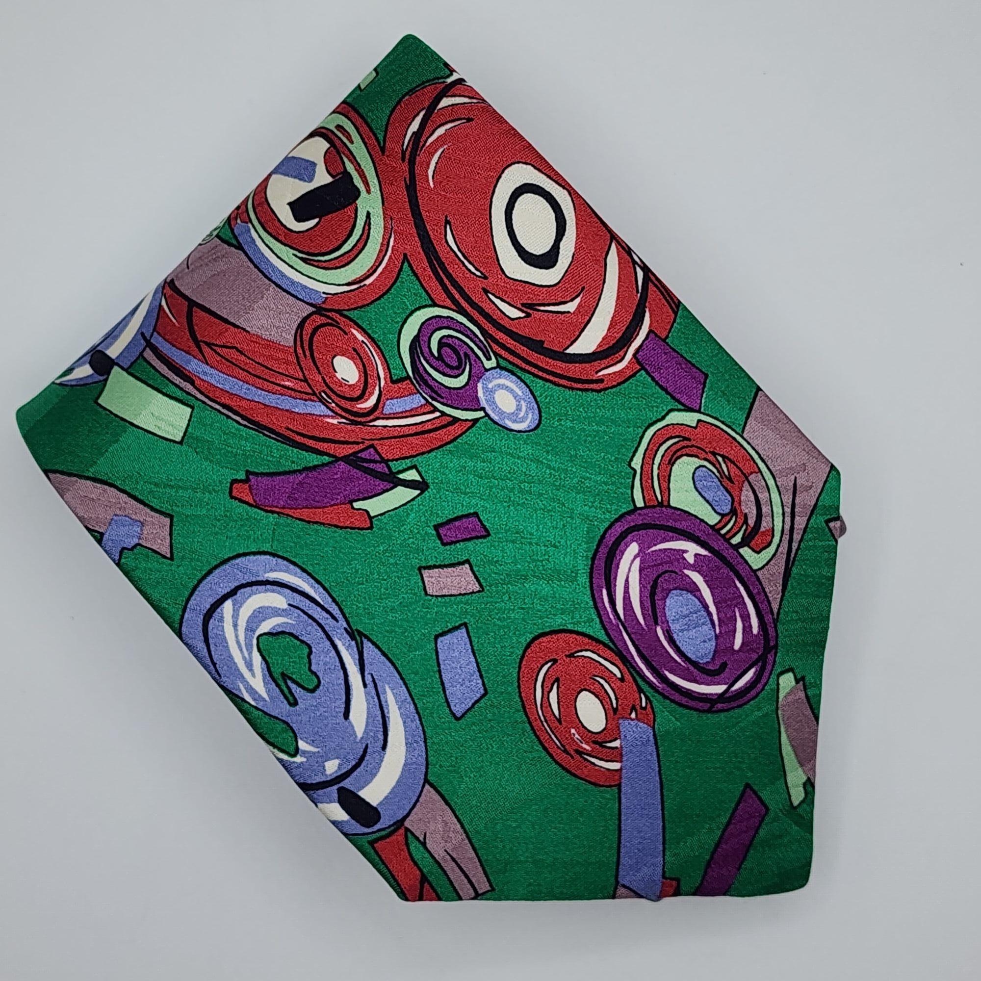 Cravate En Soie GIORGIO REDAELLI - Fabriquée En Italie, Motif Floral
