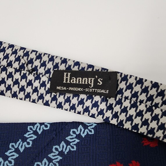 Hanny's Necktie Houndstoot Stripe Lion Polyester … - image 5