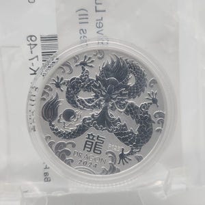 2024 Australia 1 Oz Silver Lunar Dragon BU Coin Series III