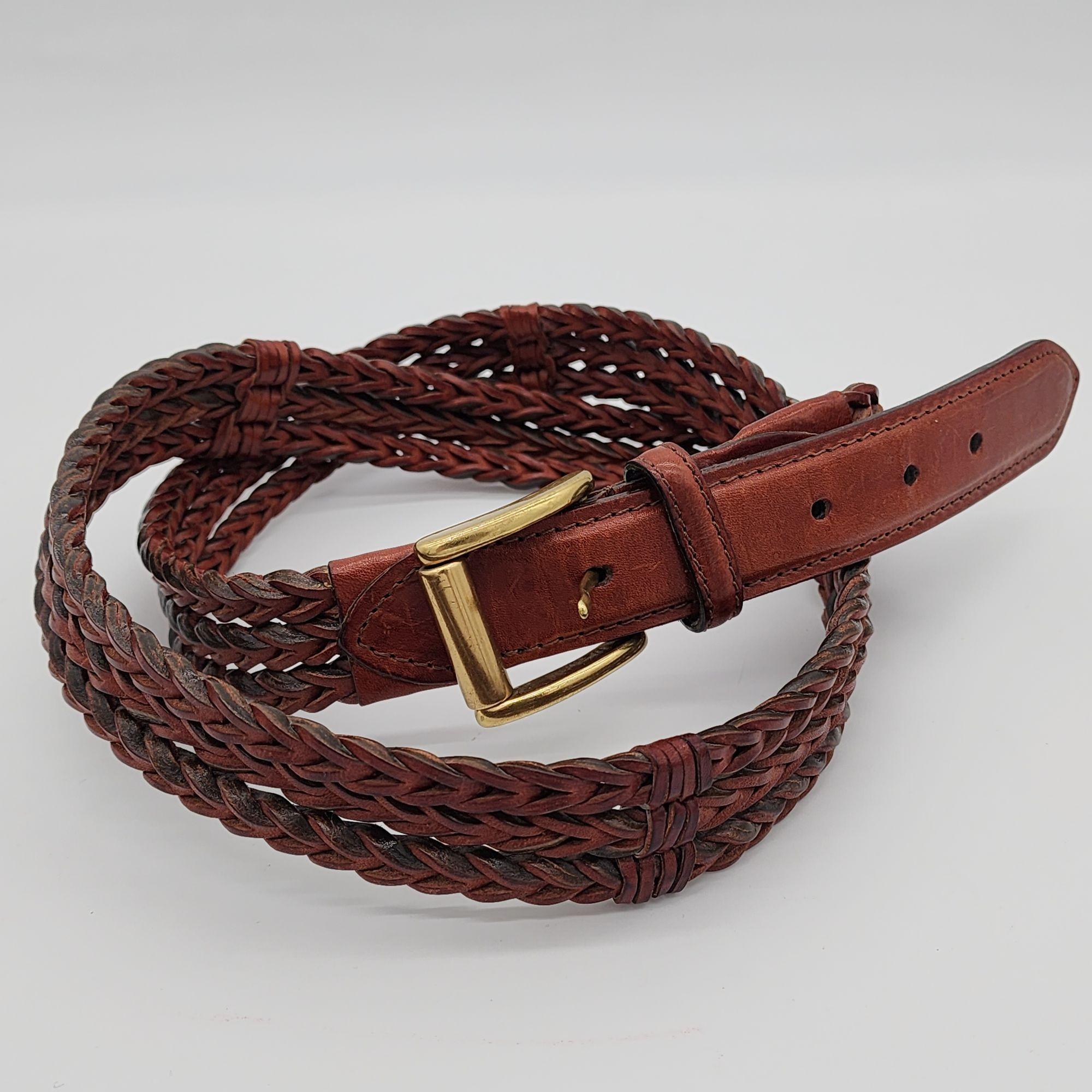 【threetimes】25SS Braid belt Black Rayon Belt FW25 26579755 | Zegna CA