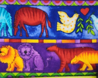 Fat Quarter Quilt Craft Fabric Animals Dinosaur Birds Africa 18" x 20"