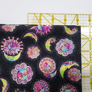 Laurel Birch Celestial Magic Sun & Moon Cotton Quilting Fabric 21&quot;x18&quot;