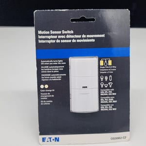 Eaton Motion Sensor Switch OS306U-C2 3-Way Single Pole Light