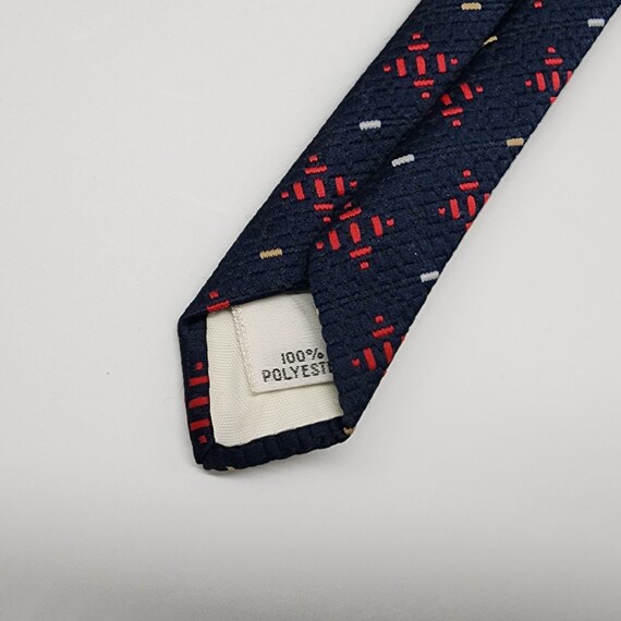 Haulinetrigere Necktie Geometric Red White Blue 3… - image 6