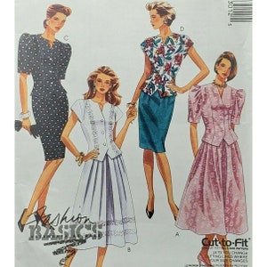 McCall&#39;s Pattern Misses Dress Skirt Size 10-12-14 Uncut #5301 Vintage 1991