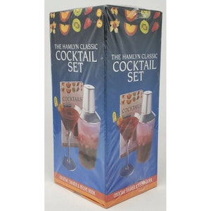 Mixology Cocktail Set New In Box Cocktail Shaker & Recipe Book