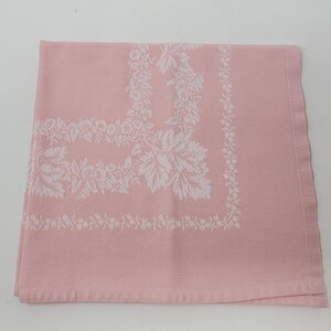 Damask Pink Napkin 18" Square Cotton VG by Rivolta Carmignan Italy Easter Decor