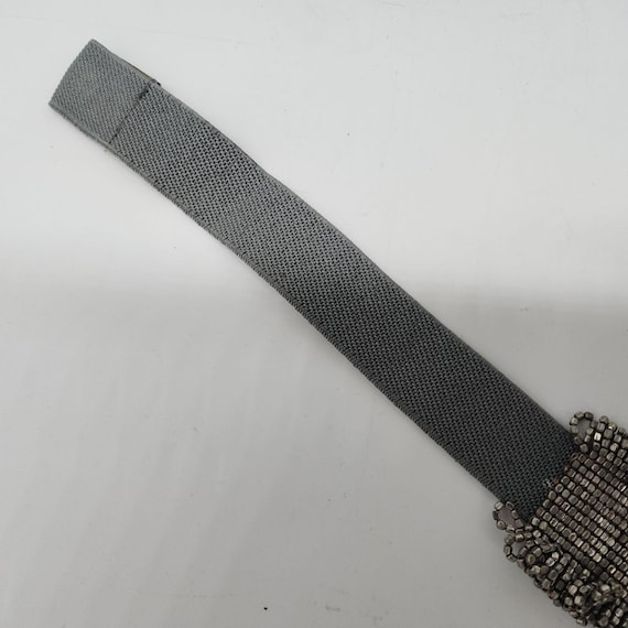 Yik Fung Beaded Metal Mesh Elastic Stretch Belt With Snap  display picture 3