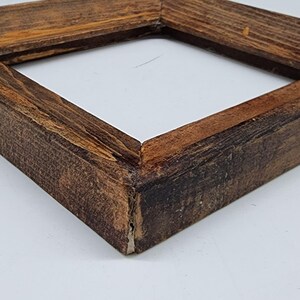 Vintage Rustic Oak Wood Square Picture Frame 6x6 for Home Décor - Etsy