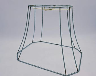 Wire Lampshade Frame Octagonal Shape For DIY Fabric Cover Projects Vintage
