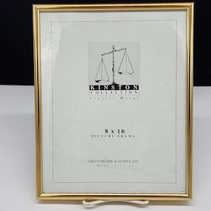 Gold Metal 8x10 Picture Frame By Kinston Collection Classic Metal