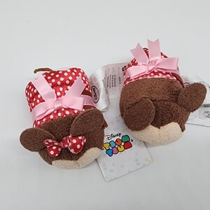 Disney Tsum Tsum Minnie & Mickey Mouse Plush Mini Toys 2016 Valentines image 2