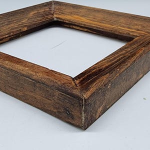 Vintage Rustic Oak Wood Square Picture Frame 6x6 for Home Décor - Etsy