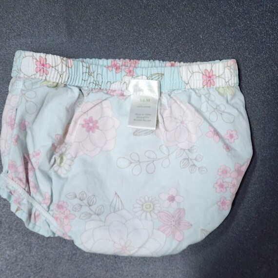 First Moments Layette Diaper Cover Blue With Pink… - image 4