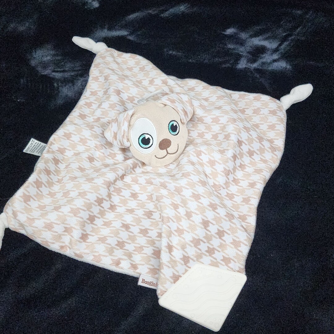 Booginhead Baby Lovey Security Blanket Dog Tan and White 2018 12 Etsy