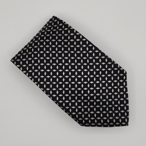 Tie Rack Necktie Tie Geometric Black and White Si… - image 2