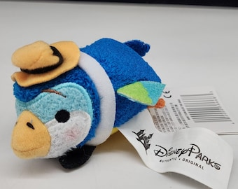 Disney Parks Tsum Tsum Mini Blue Tiki Barker Bird Plush Toy NWT