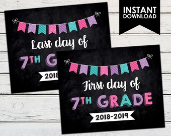 7th grade sign | Etsy