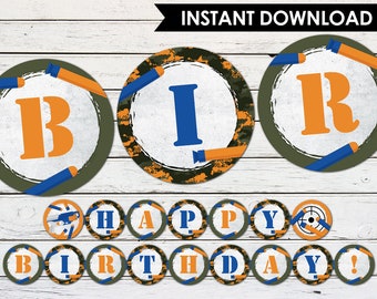 Download Nerf birthday svg | Etsy