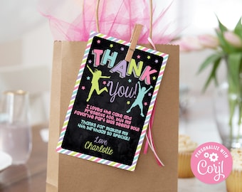 Black Jump Bouncy Castle Personalized Childrens Birthday Party Thank You Cards Black Jump Bouncy Castle Personalized Childrens Birthday Party Thank You Cards