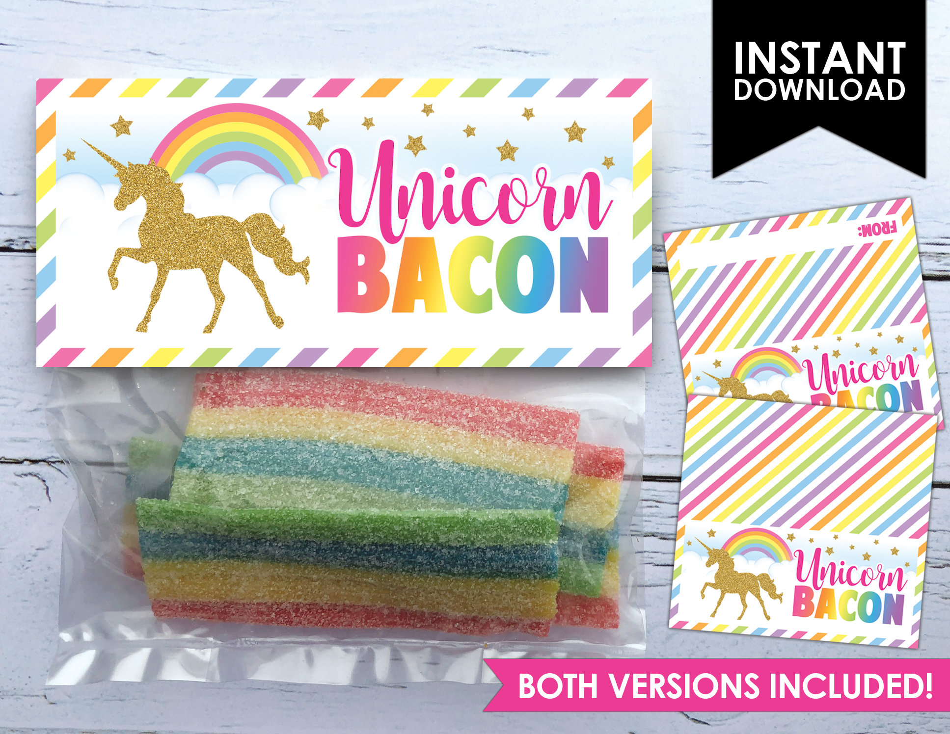 Unicorn Bacon Free Printable Unicorn Bacon Free Printable