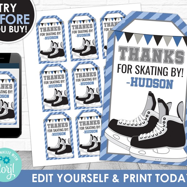 Ice Skating Party Favors Etsy
