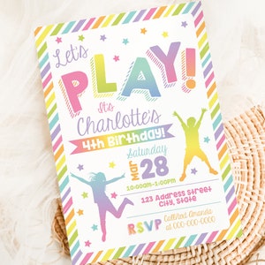 Play Printable Birthday Invitation, Park Editable Invitation, Play Invitation, Park Party Invite Corjl S19-2 (Digital file only)