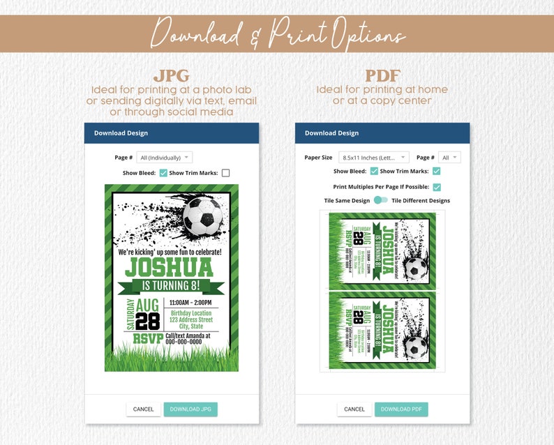 Soccer Birthday Invitation, Soccer Printable Invitation, Soccer Template, Soccer Invite, Soccer Party Corjl S21-1 Digital file only image 5