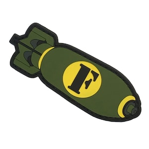 F-Bomb - PVC Morale Patch - Available in 6 Colors