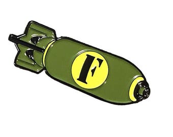 F-Bomb - Enamel Hat Pin / Lapel Pin