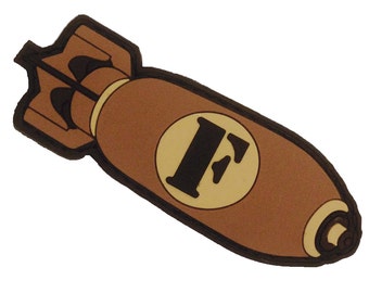 F-Bomb - PVC Morale Patch Arid Desert