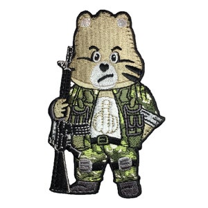 Zero Care Bear - Embroidered Morale Patch with hook backing