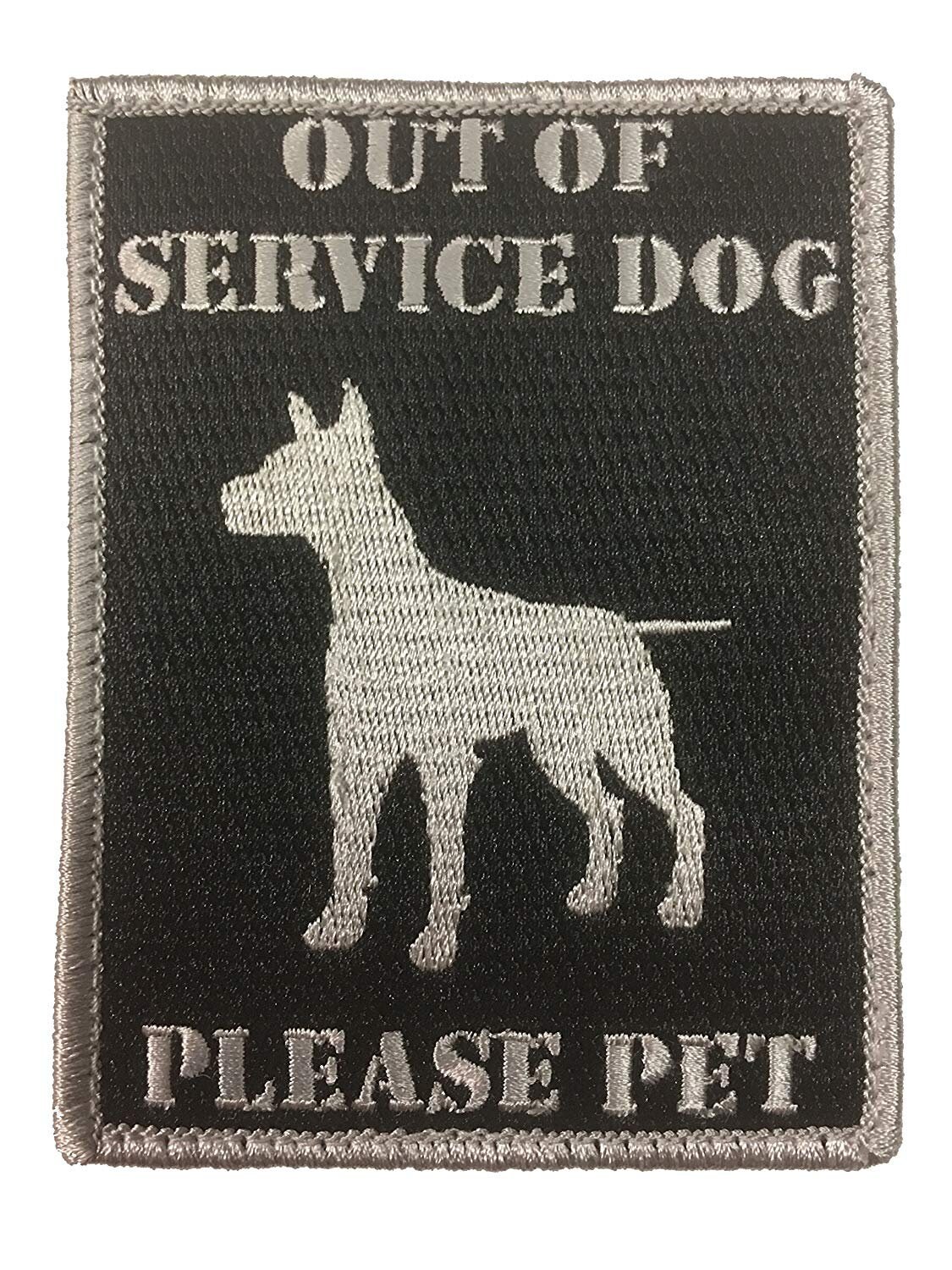 PLEASE DON`T PET ME I`M WORKING ARMY MORALE embroidery HOOK PATCH PLEASE DON`T PET ME I`M WORKING ARMY MORALE embroidery HOOK PATCH