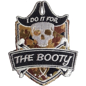 Pirate &quot;For the Booty&quot; Embroidered Morale Patch
