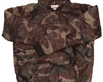 F-Bomb Morale Gear - Camo Woobie Hoodie - Lightweight Nylon Tactical Pullover