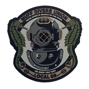 Parche moral de PVC de Muff Divers Union