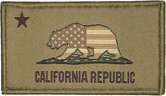 Flagge New California Republik PVC-Patch – 9 X 6,3 Cm, Mit Klettverschluss, Für Jacken, Rucksäcke & Mehr