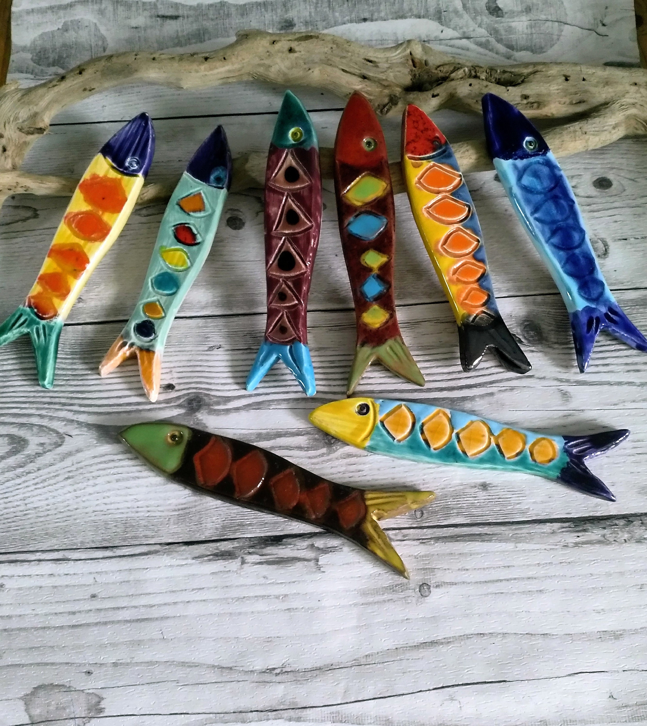 Grande Sardine Céramique - Décoration Murale