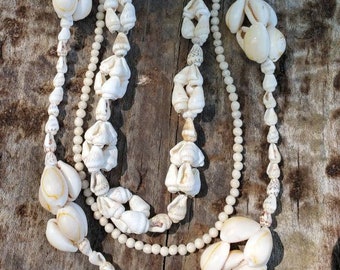 Vintage Seashell Necklace Set