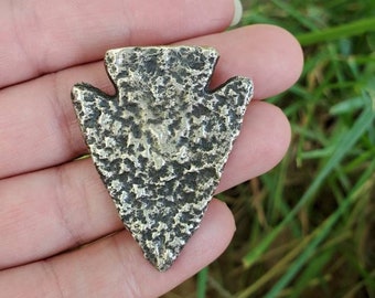 Large Sterling Silver Southwestern Arrowhead Pendant