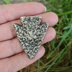 Large Sterling Silver Southwestern Arrowhead Pendant