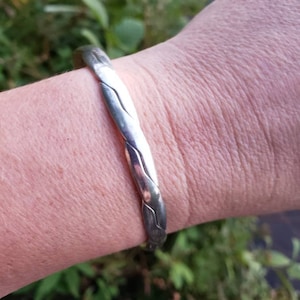 Vintage Taxco Mexico Silver Bangle Bracelet