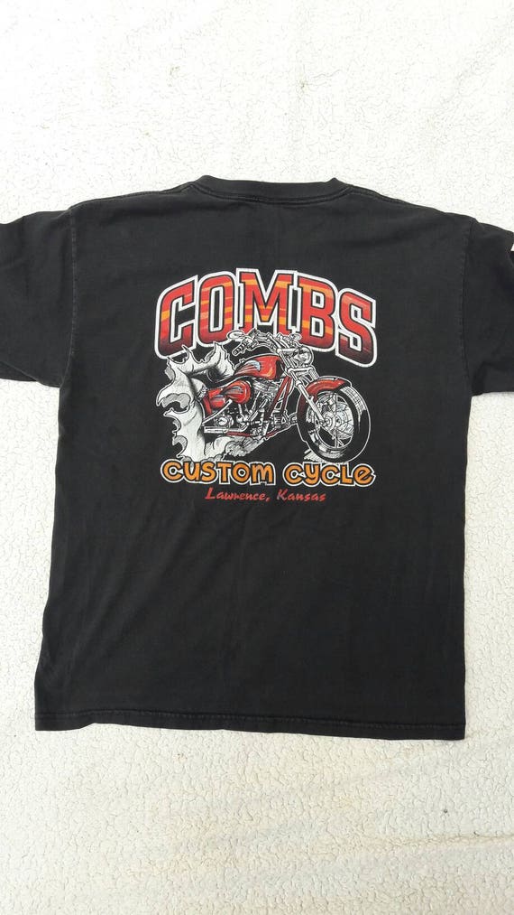 Vintage Custom Motorcycle T-Shirt - Large