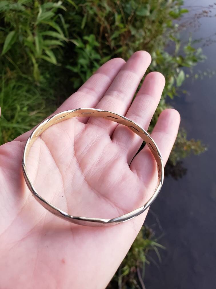 Vintage Taxco Mexico Silver Bangle Bracelet - Etsy
