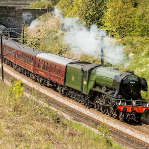 Flying Scotsman heading south through Durham County